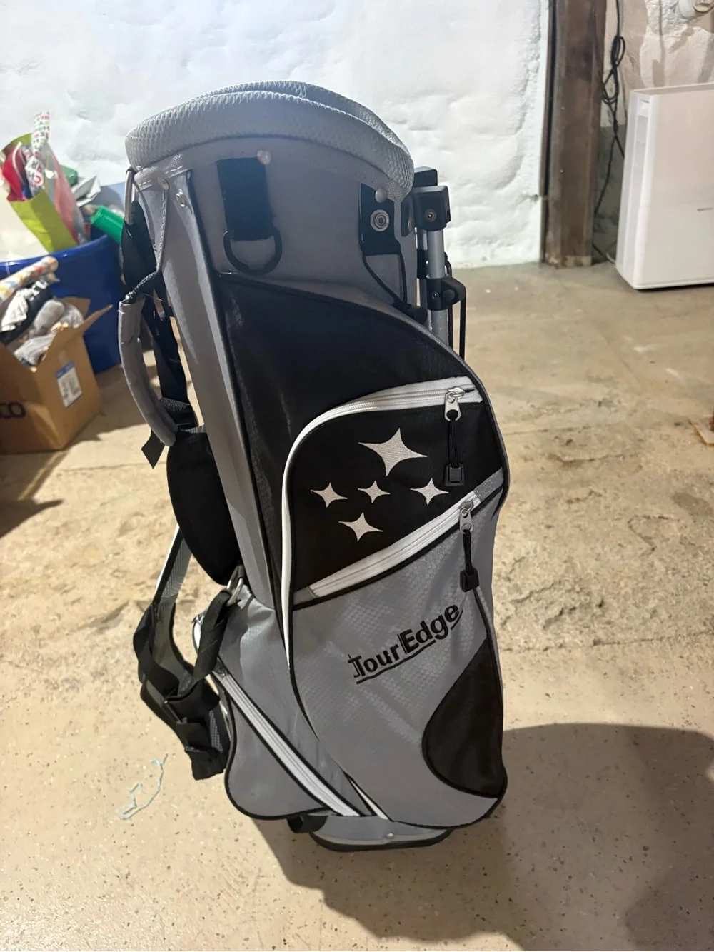 Men’s Golf Stand Bag in Gray and Black